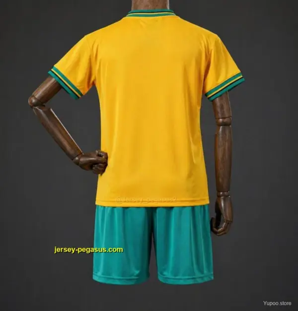 Retro Kids 19 Bayern Munich Away Yellow Jersey