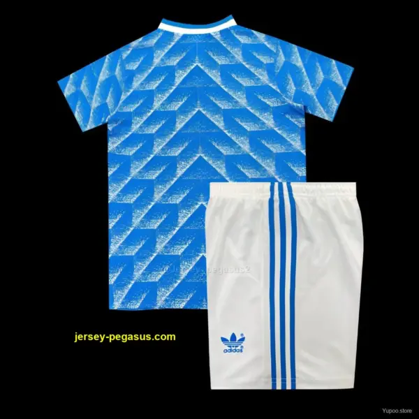 Retro Kids 1988 Netherlands Away Blue Jersey