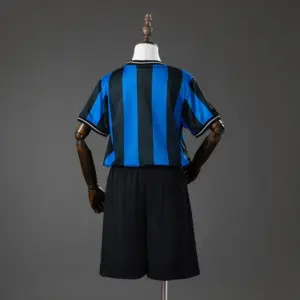 Inter Milan Home (UEFA Champions League) Retro Kids Kit Jersey