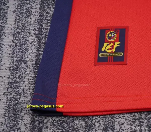 Retro Kids 1998 Spain Home Jersey