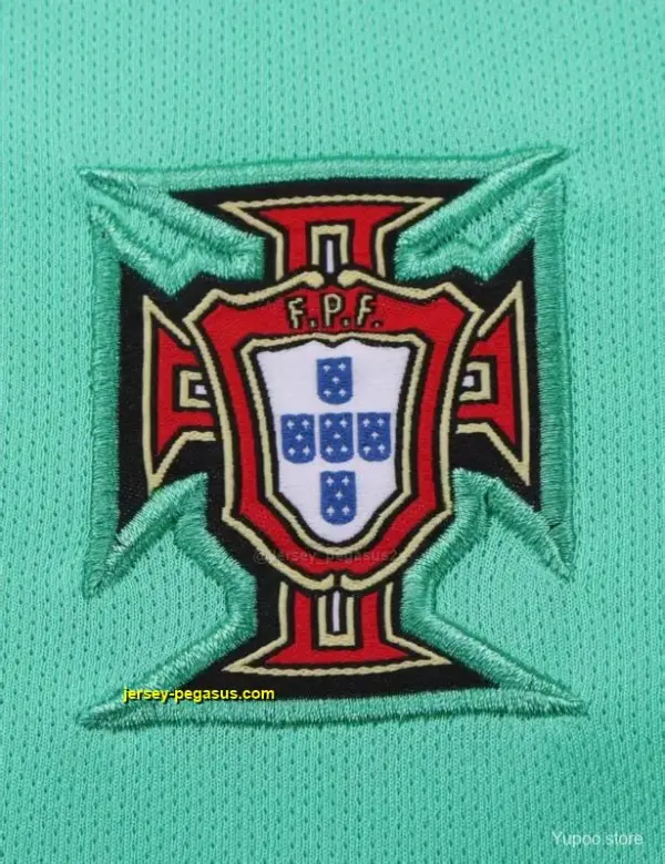 Retro Kids 2016 Portugal Away Green Jersey