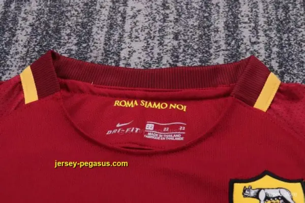 Retro Kids AS Roma Home Jersey