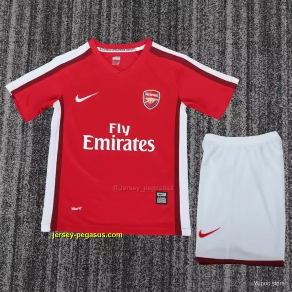 Retro Kids Arsenal Red Home Jersey
