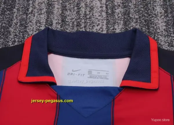 Retro Kids Barcelona Red Blue Home Jersey