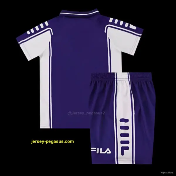 Retro Kids Fiorentina Home Soccer Jersey