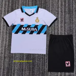 Retro Kids Inter Milan White & Blue Away Jersey