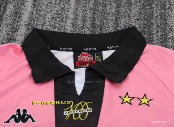 Retro Kids Juventus Pink Away Jersey