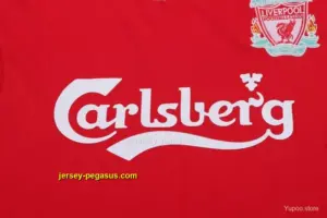 Retro Kids Liverpool Red Home Jersey