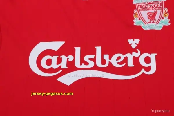 Retro Kids Liverpool Red Home Jersey