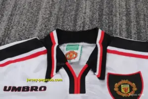 Retro Kids Manchester United White Away Jersey