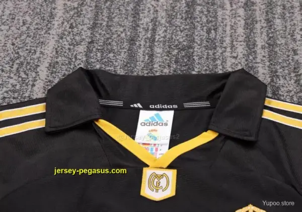 Retro Kids Real Madrid Away Black Jersey