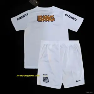Retro Kids Santos Home White Jersey