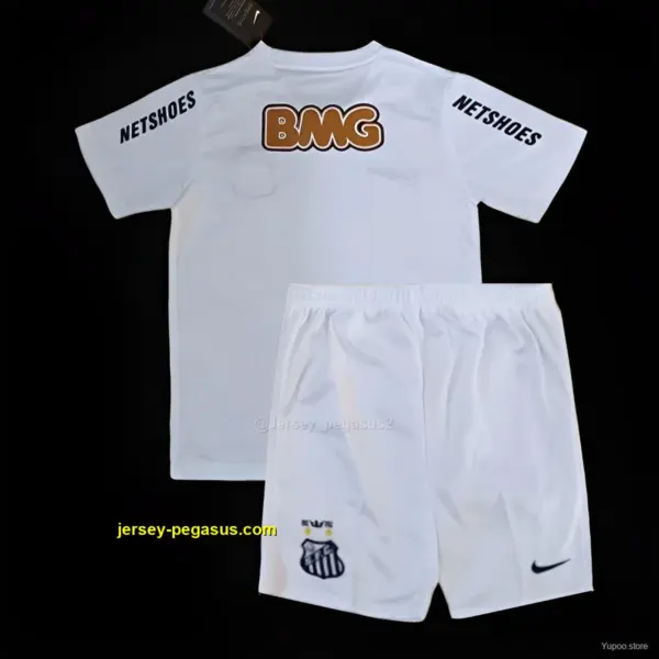 Retro Kids Santos Home White Jersey