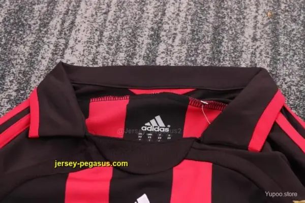 Retro Kids AC Milan Home Long Sleeve Jersey