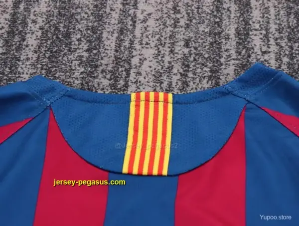 Retro Kids Barcelona Home League Version Long Sleeve Jersey