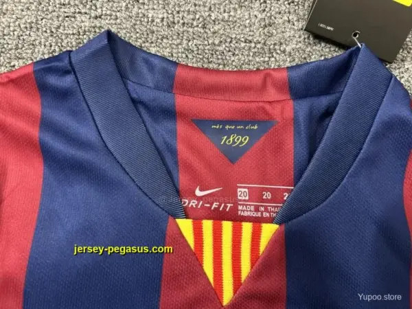 Retro Kids Barcelona Home Long Sleeve Jersey