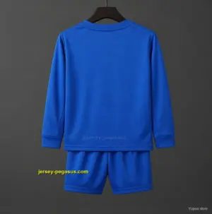 Retro Kids Manchester United Long Sleeve Third Jersey