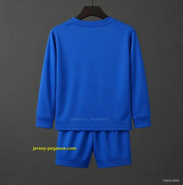 Retro Kids Manchester United Long Sleeve Third Jersey