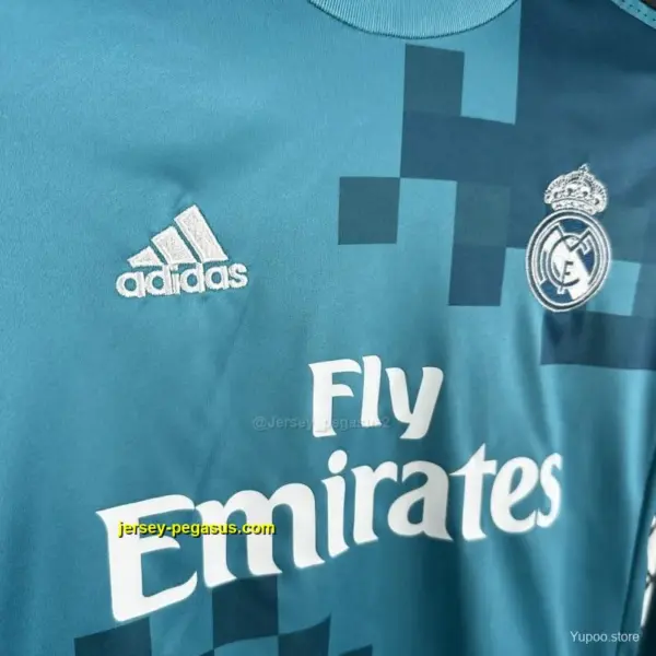 Retro Kids Real Madrid Third Long Sleeve Jersey