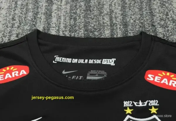 Retro Kids Santos FC Black Long Sleeve Jersey