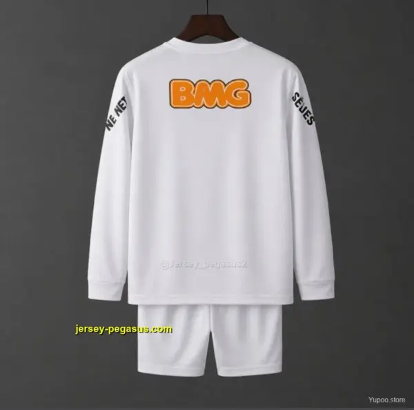 Retro Kids Santos Home Long Sleeve Jersey