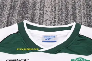 Retro Kids Sporting CP White Green Home Long Sleeve Jersey