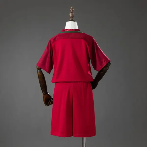 Portugal Home Retro Kids Kit Jersey