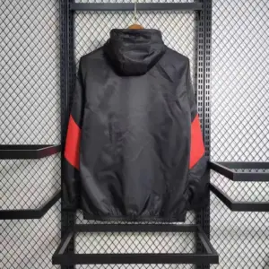 AC milan black windbreaker jacket