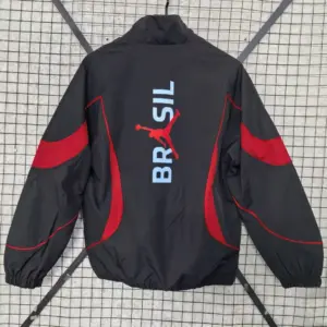 Brazil 2026 black windbreaker jacket