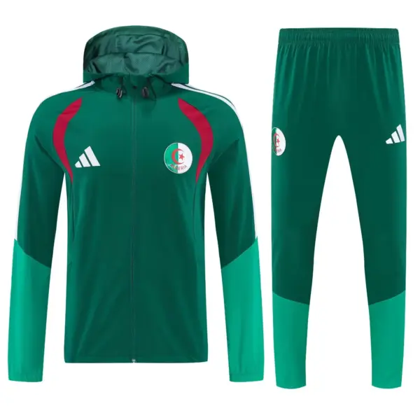 Algeria 2026 green windbreaker jacket+pants