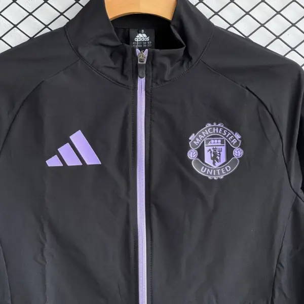 Man U black windbreaker jacket+pants