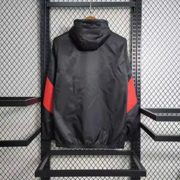 AC milan black windbreaker jacket