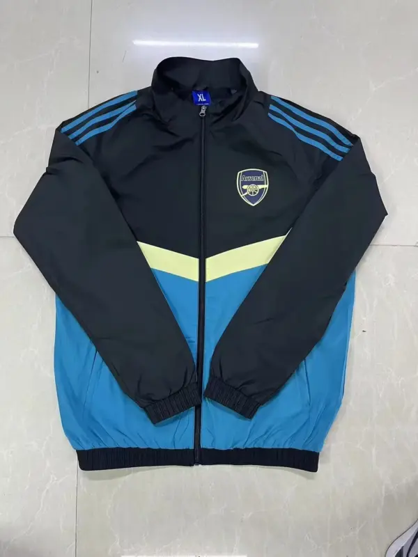 Real Madrid black- blue windbreaker jacket