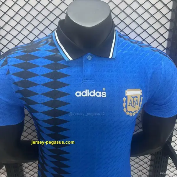 Player Version Retro 1994 Argentina Away Blue Jersey