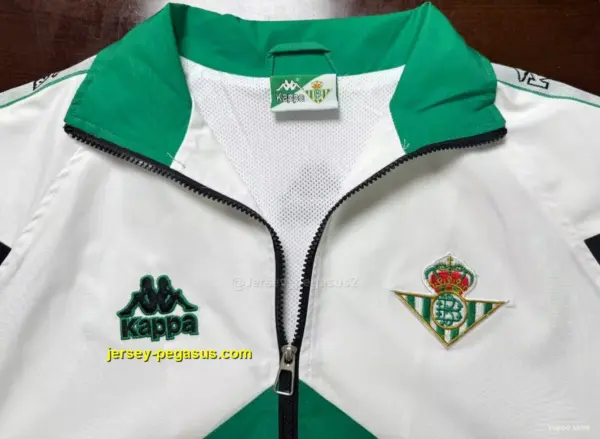 Real Betis WhiteBlack Windbreaker