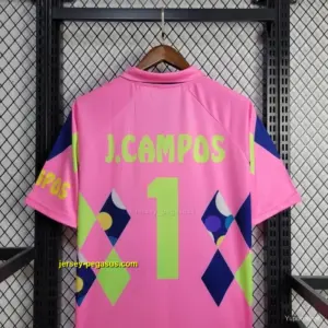 Retro 19 Mexico Goalkeeper CAMPOS 1 Home Pink Jersey