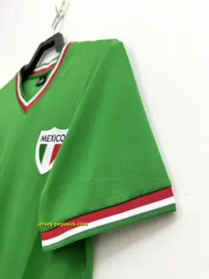 Retro 1970 Mexico Home Soccer Jersey
