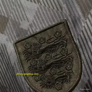 Retro 1990 England Away Black Soccer Jersey