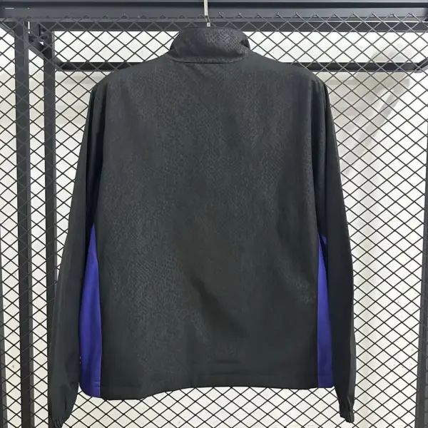 B- black windbreaker jacket