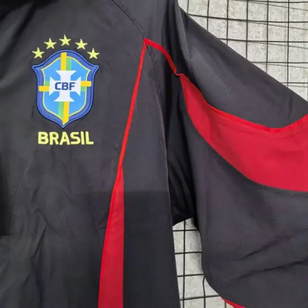 Brazil 2026 black windbreaker jacket