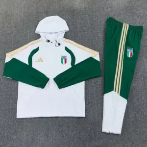 Italy 2026 white windbreaker jacket+pants
