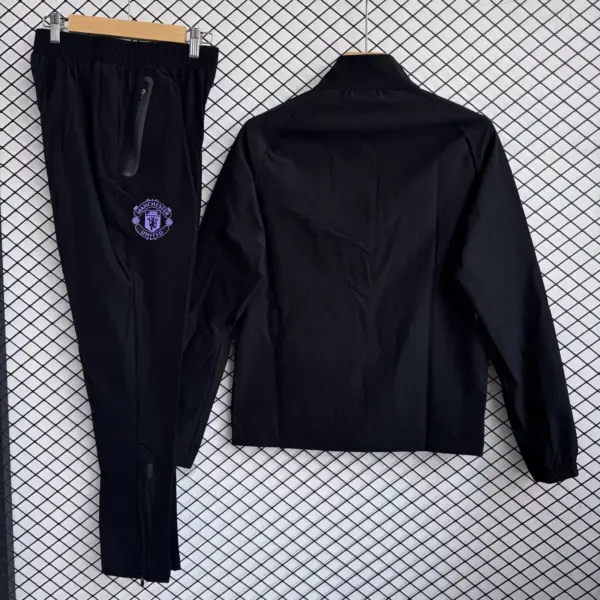 Man U black windbreaker jacket+pants