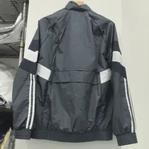 Real Madrid grey windbreaker jacket