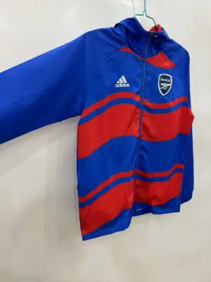 Arsenal blue red windbreaker jacket
