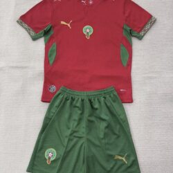 Morocco 2026 home kit kids size