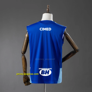 Cruzeiro All sponsors Training - Blue Vest 2026-27 Jersey