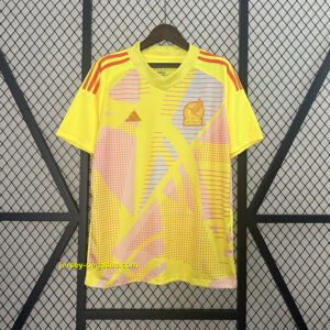 2024 Mexico Goalkeeper Yellow Kit Soccer Uniform