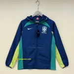 Brazilian trench coat dark blue green yellow