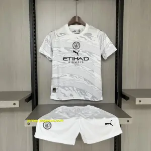 Children's clothing 2024-25 Manchester City special edition off-white