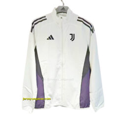 Juventus White Full Zipper Windbreaker